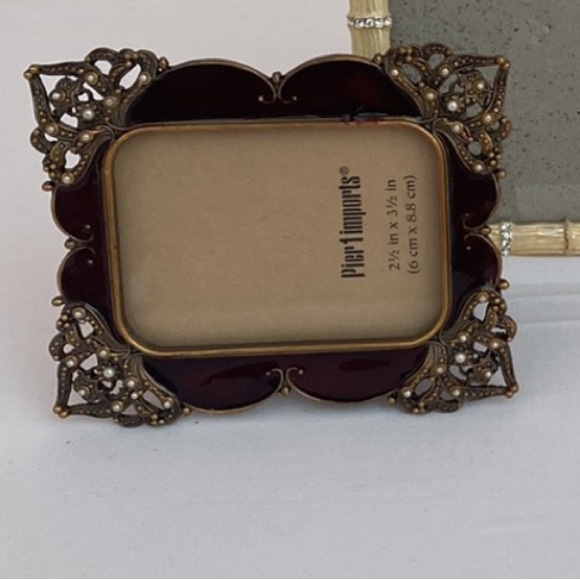 Bejeweled with Pearls Table Top Picture Frame - Picture 7 of 7
